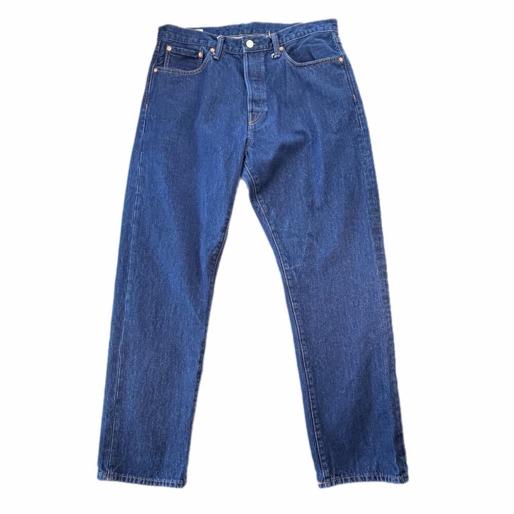 GAP Men's 34x32 Dark Wash Original Fit Straight Leg Denim Basic Everyday Jeans